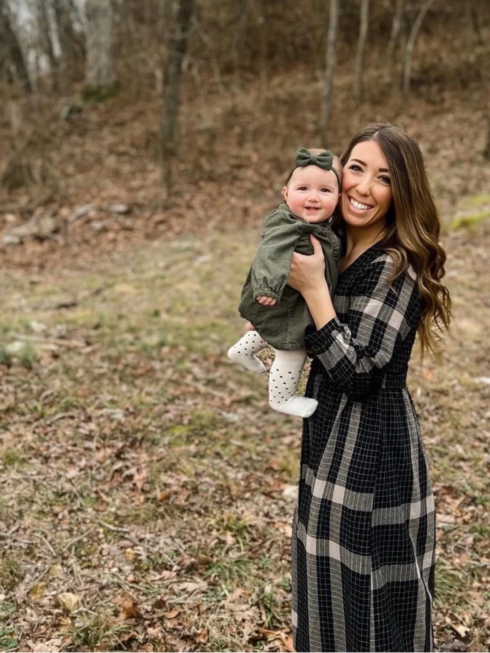 NWOT Neuflora Black and Cream Plaid Button-Front Midi Dress - Picture 5 of 8